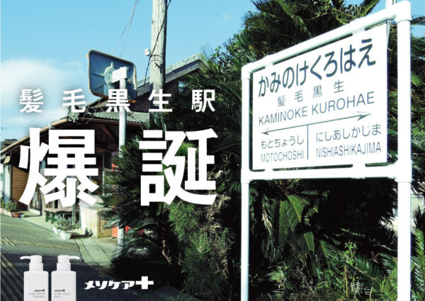メソケアプラス「髪毛黒生駅」ケースフィルム